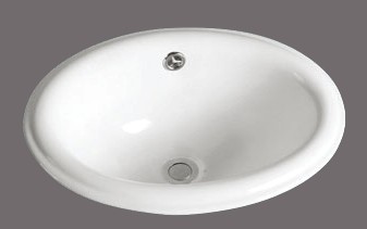 Topmount Porcelain Bathroom Sink
