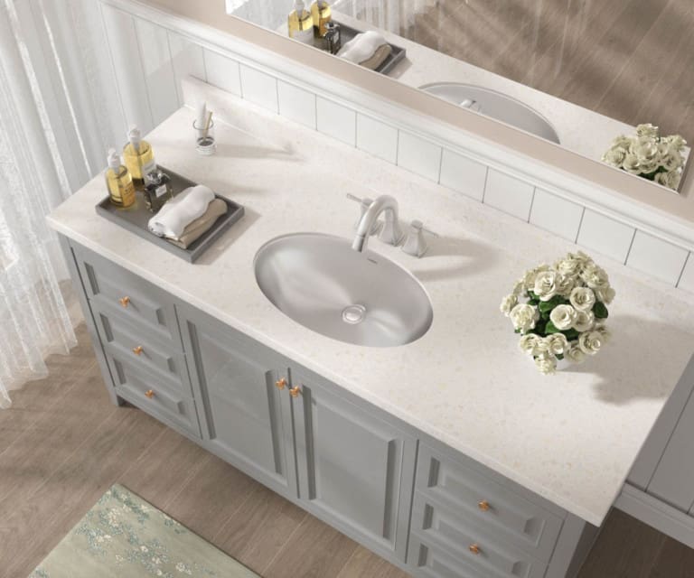 flush fit bathroom sinks with stainless band
